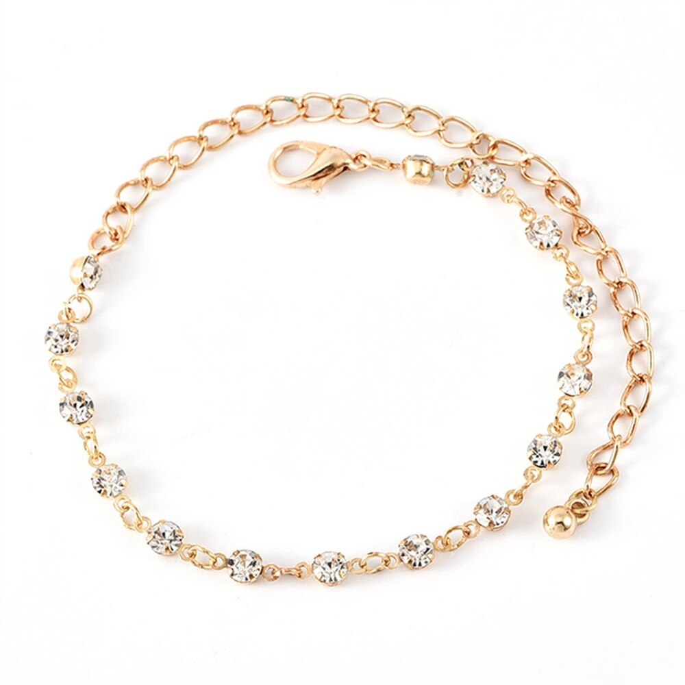 Boho Shell & Bee Charm Anklet Set – 4-Piece Layered Beach Ankle Bracelet