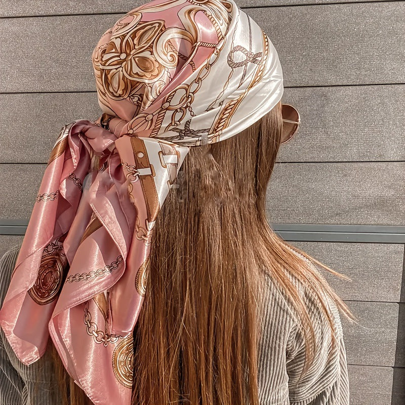 Elegant All-Match Professional Head Scarf – Lightweight Decorative Wrap for Women