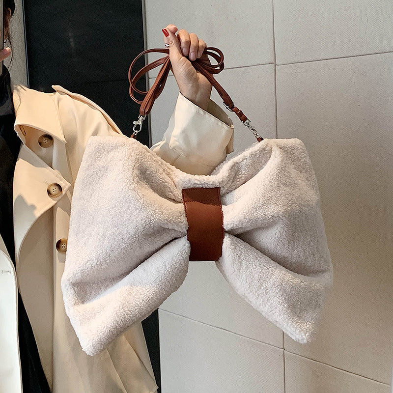 Bow Detail Canvas Crossbody Bag – Influencer-Inspired Statement Daily Style Tote
