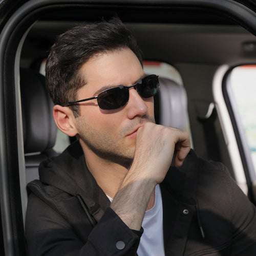 Men's Polarized Driving Sunglasses – Anti-Glare UV Protection Eyewear