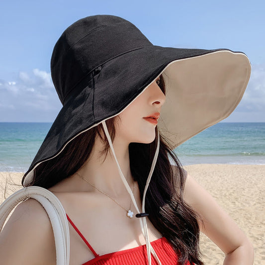 Oversized Brim Sunscreen Fisherman Hat – Lightweight Summer UV Protection
