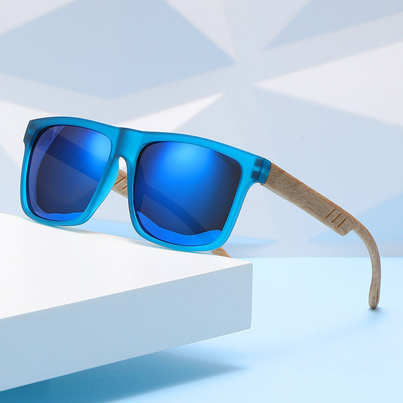 Bamboo Frame Retro Unisex Sunglasses - UV400 Sun Protection