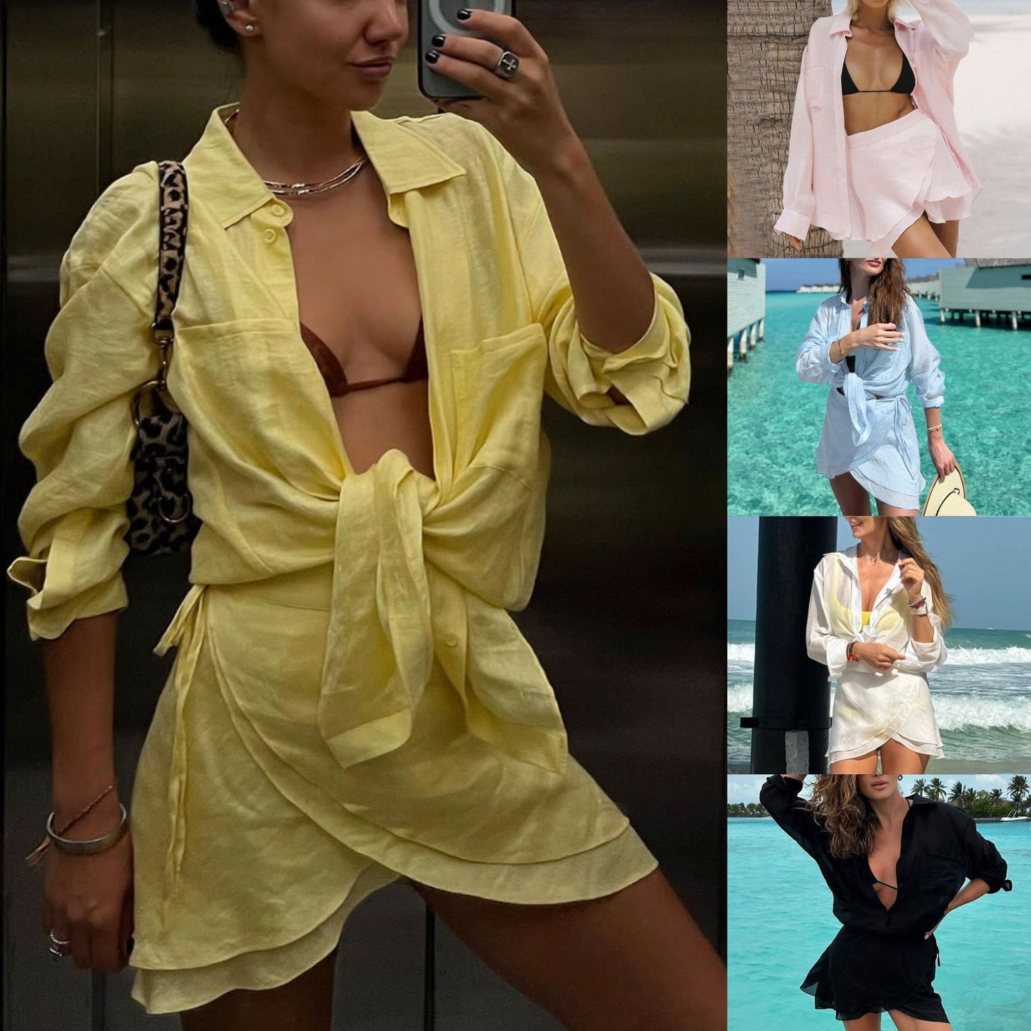 Beach Sun Protection Shirt – Women’s Vacation Suit for Ultimate UV Defense