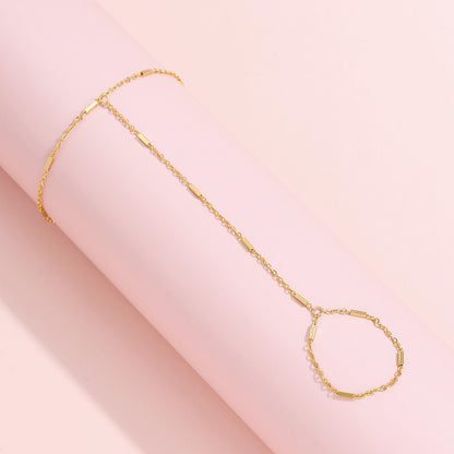 Boho Beach Ring Bracelet – Women's Integrated Hand Chain Jewelry