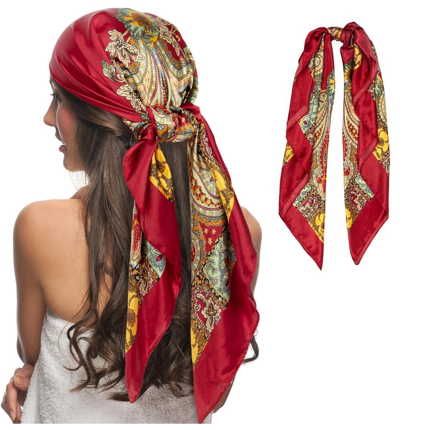 Elegant All-Match Professional Head Scarf – Lightweight Decorative Wrap for Women