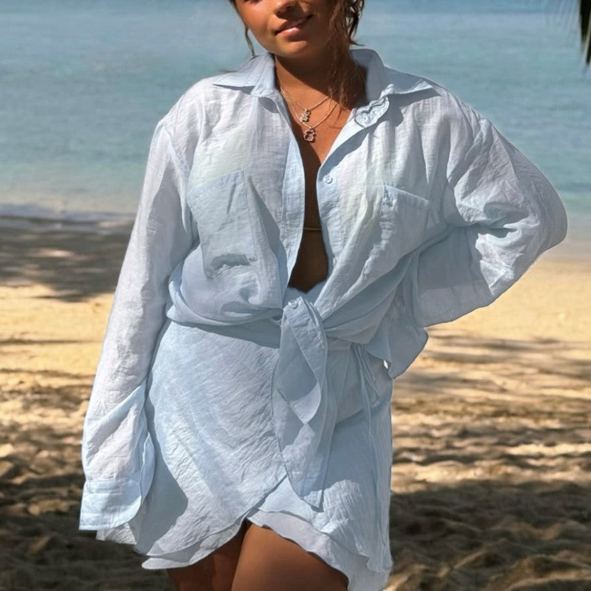 Beach Sun Protection Shirt – Women’s Vacation Suit for Ultimate UV Defense