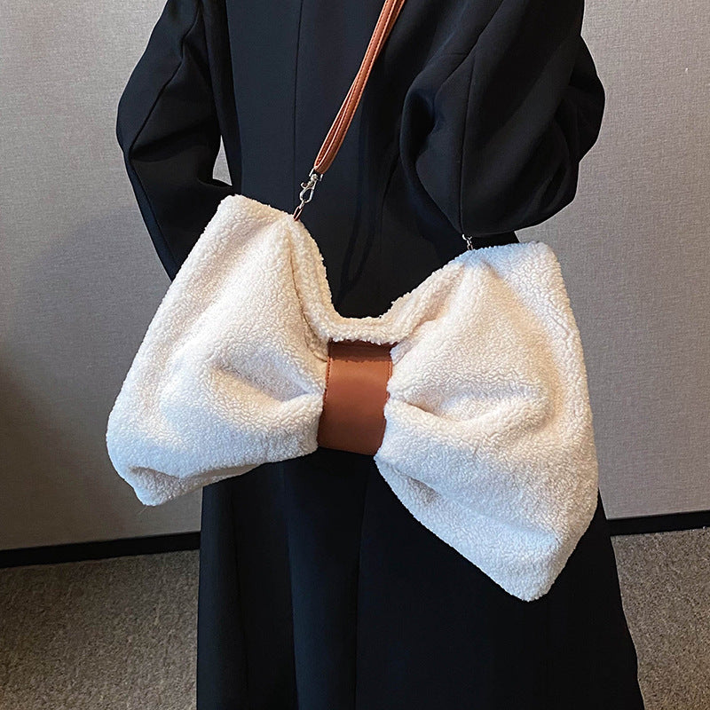 Bow Detail Canvas Crossbody Bag – Influencer-Inspired Statement Daily Style Tote
